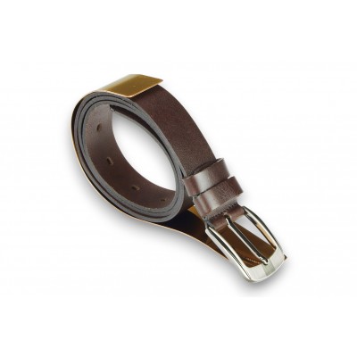 Leather belt 35 mm, model 350102 Leather belt 35 mm, model 350102