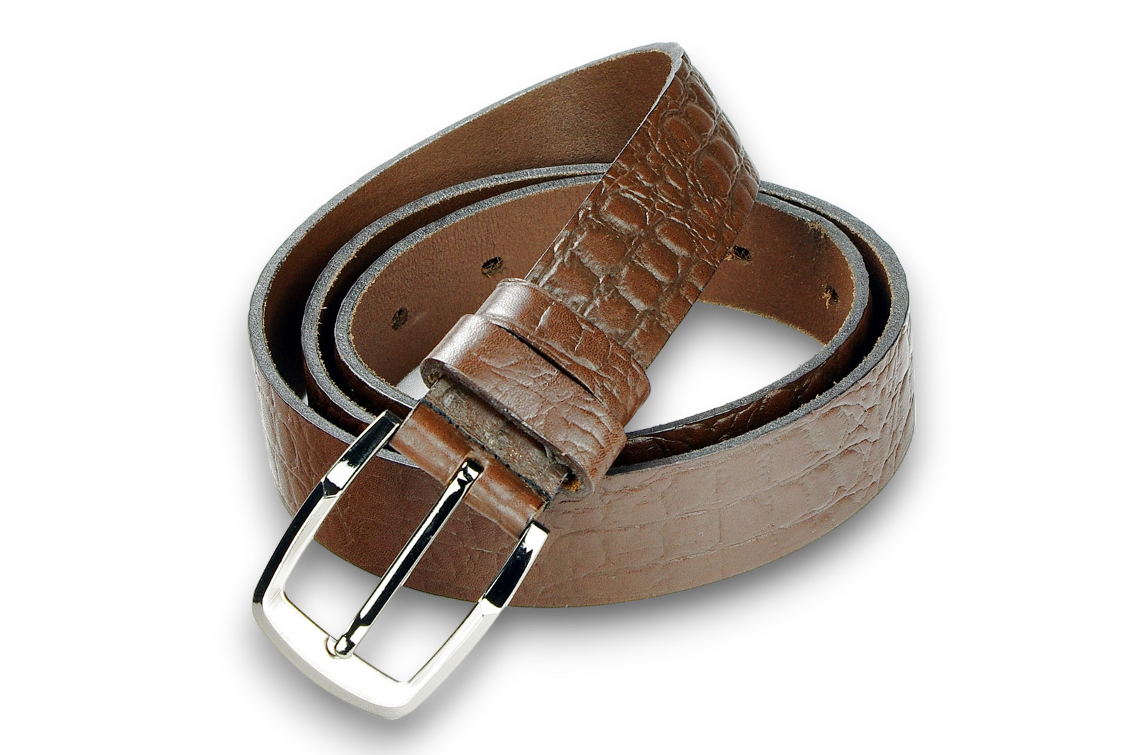 Leather belt 35 mm, model 350112