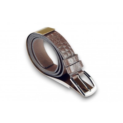 Leather belt 35 mm, model 350112 Leather belt 35 mm, model 350112