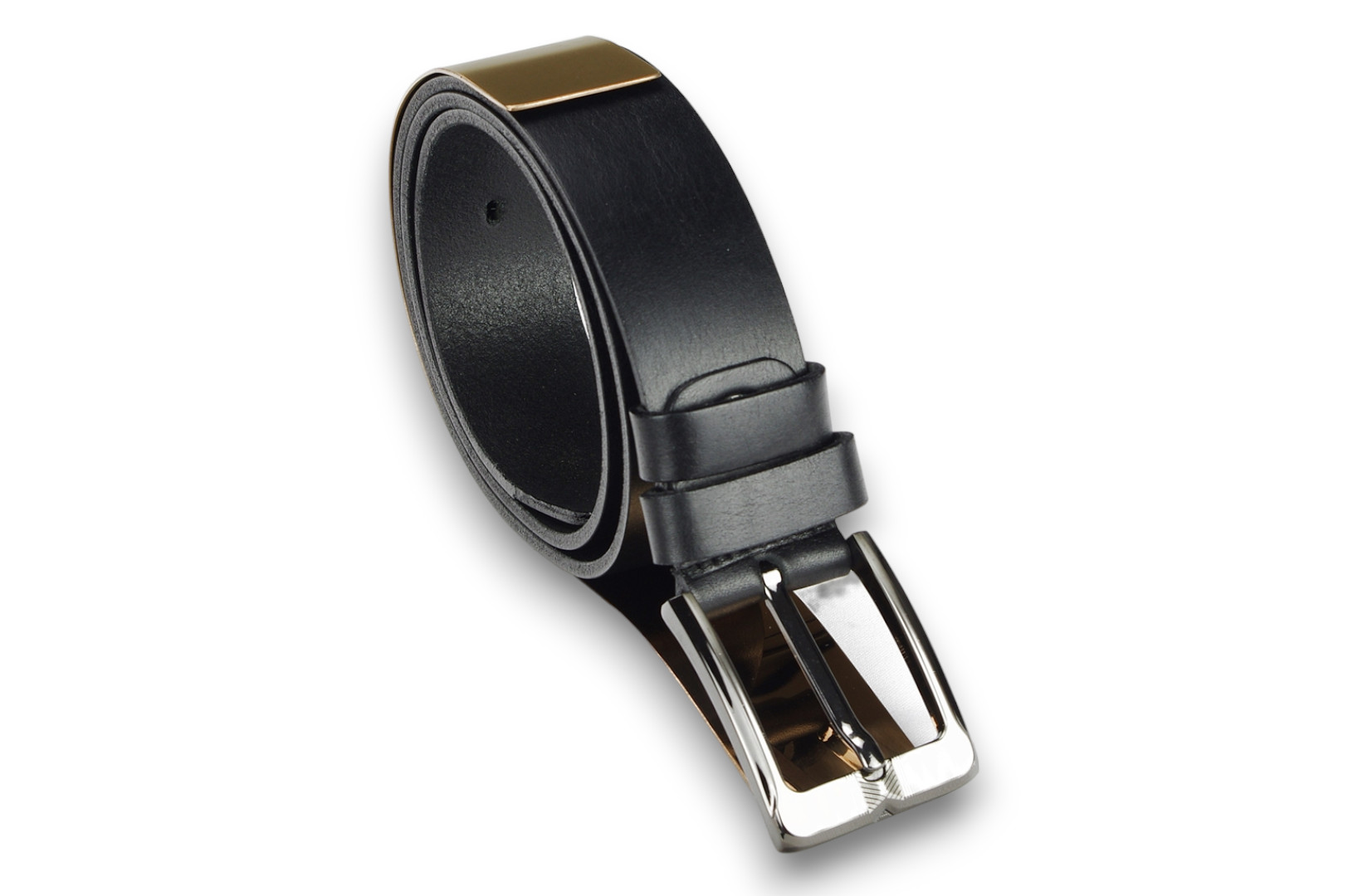 Leather belt 40 mm, model 400101