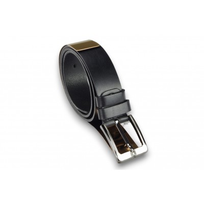 Leather belt 40 mm, model 400101 Leather belt 40 mm, model 400101