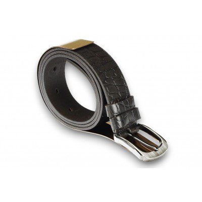 Leather belt 40 mm, model 400112 Leather belt 40 mm, model 400112