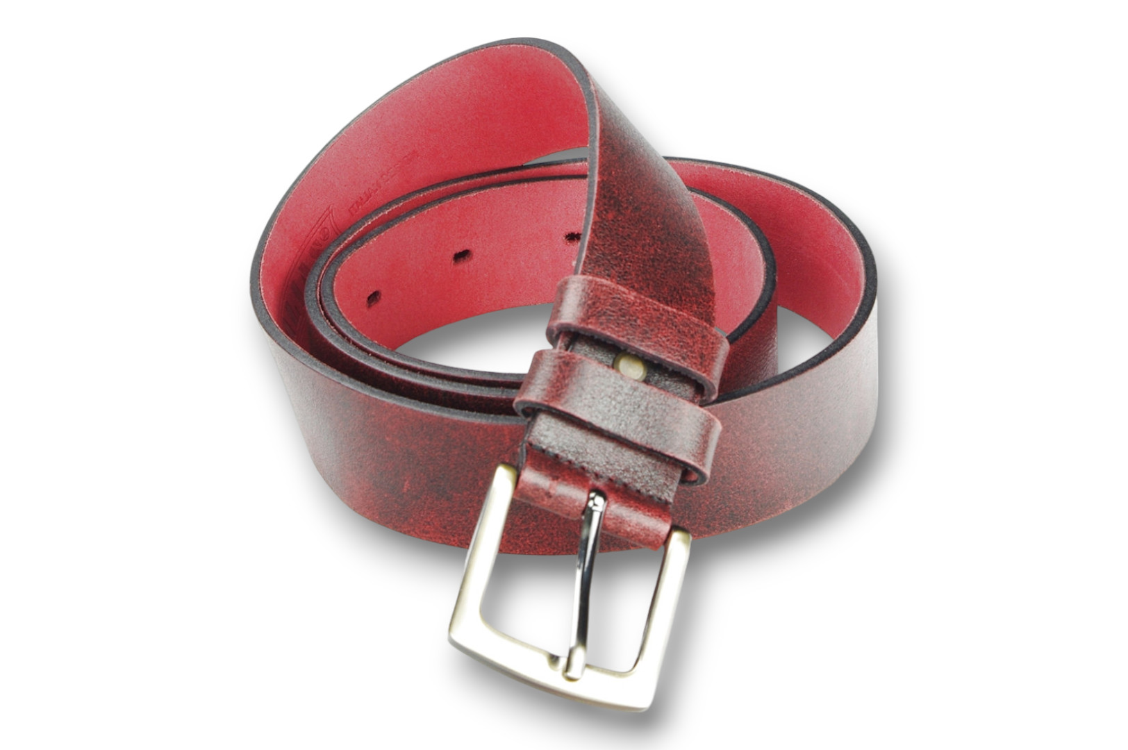 Leather belt 40 mm, model 400204