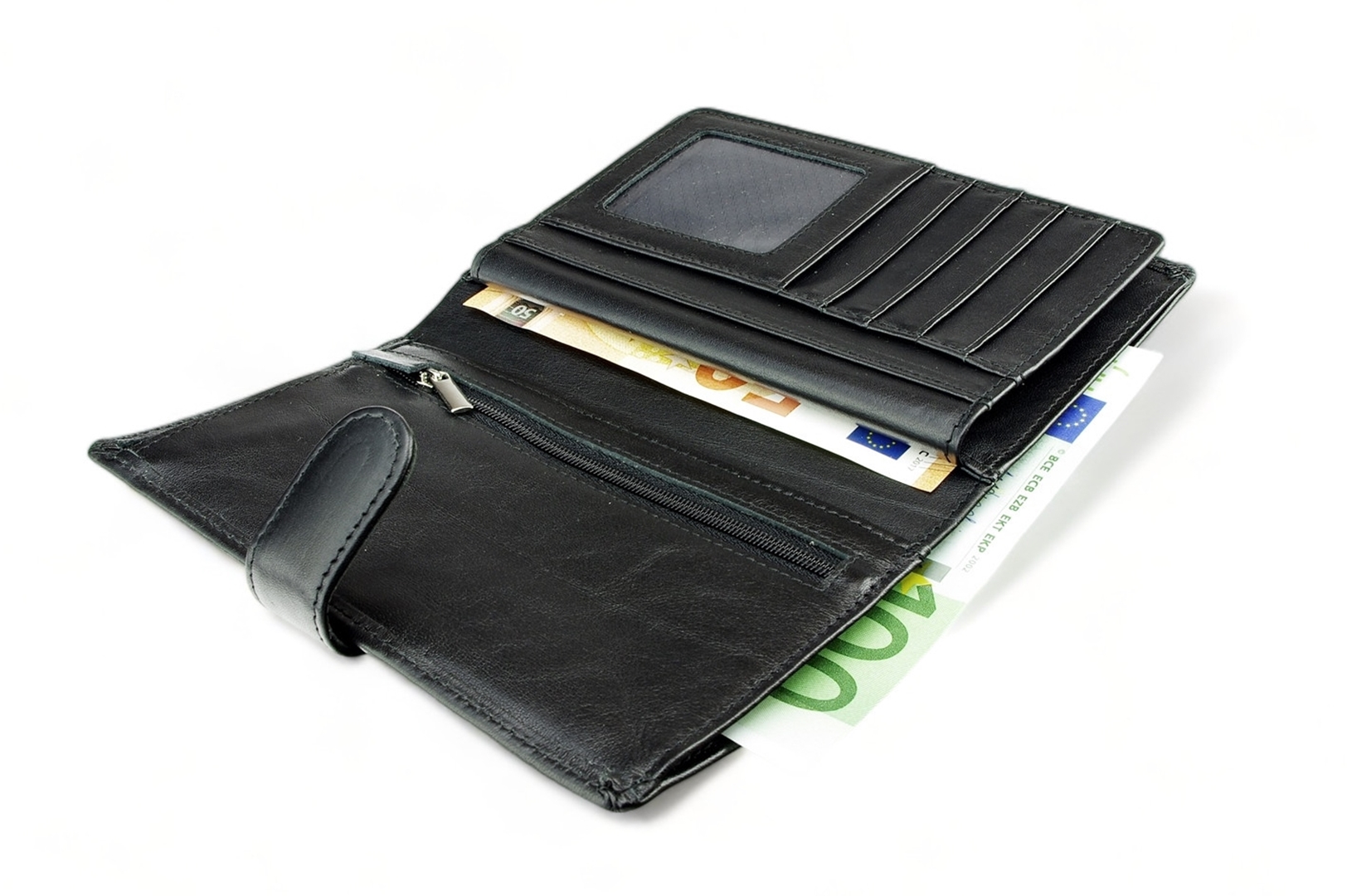 LEATHER WALLET Model  11R BL-0-1