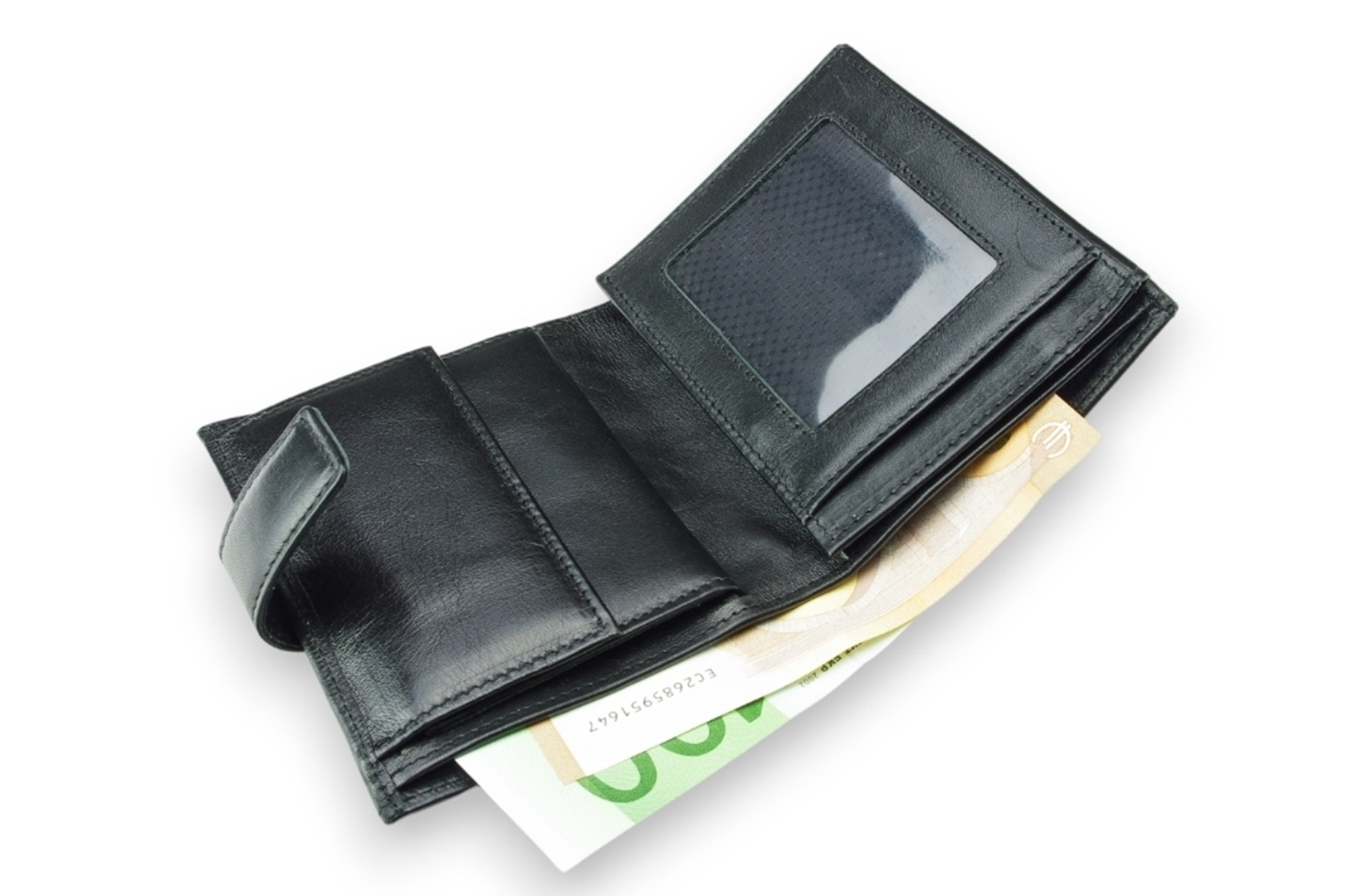 LEATHER WALLET Model  201R BL-0-1