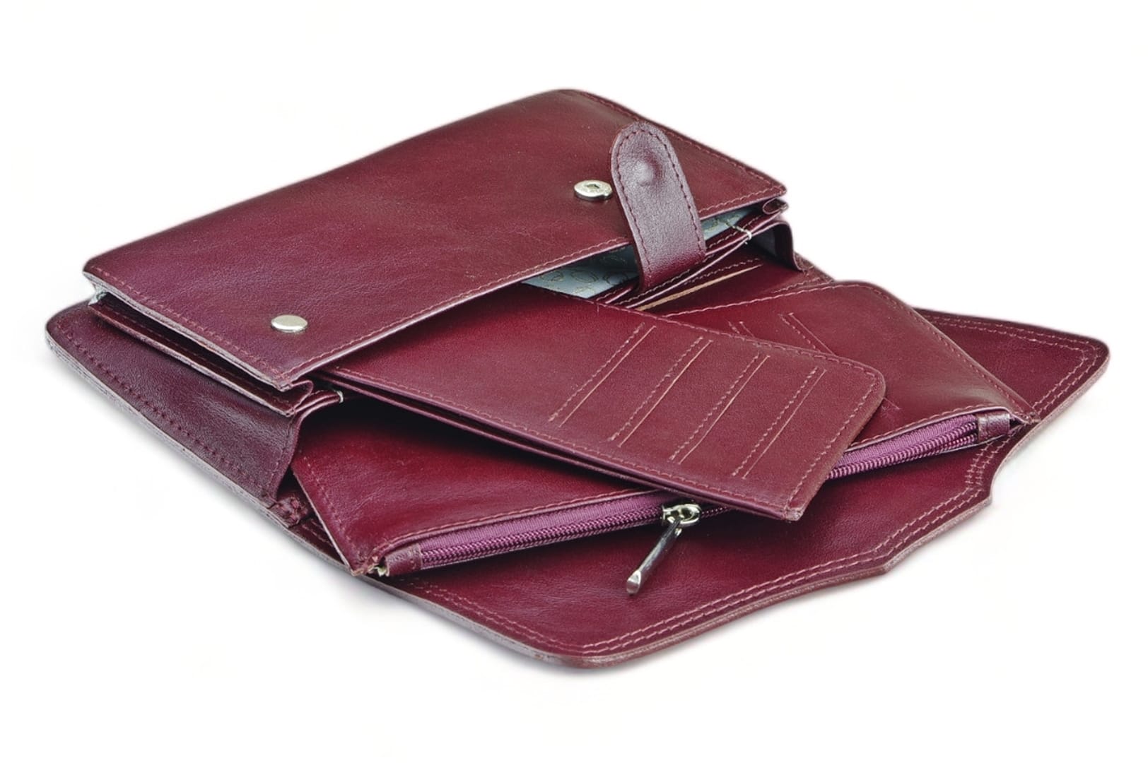 Leather wallet Model 223 BL-0-6_NIC