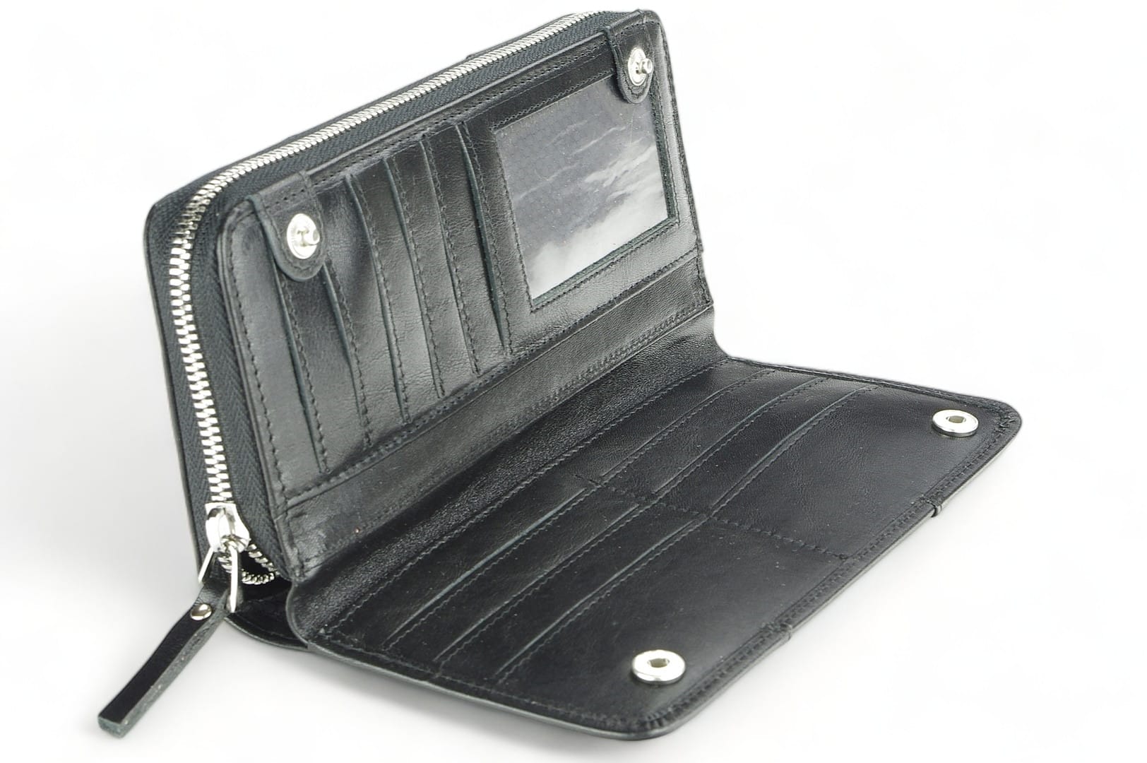 a LEATHER WALLET Model 30 BL-0-1_NIC