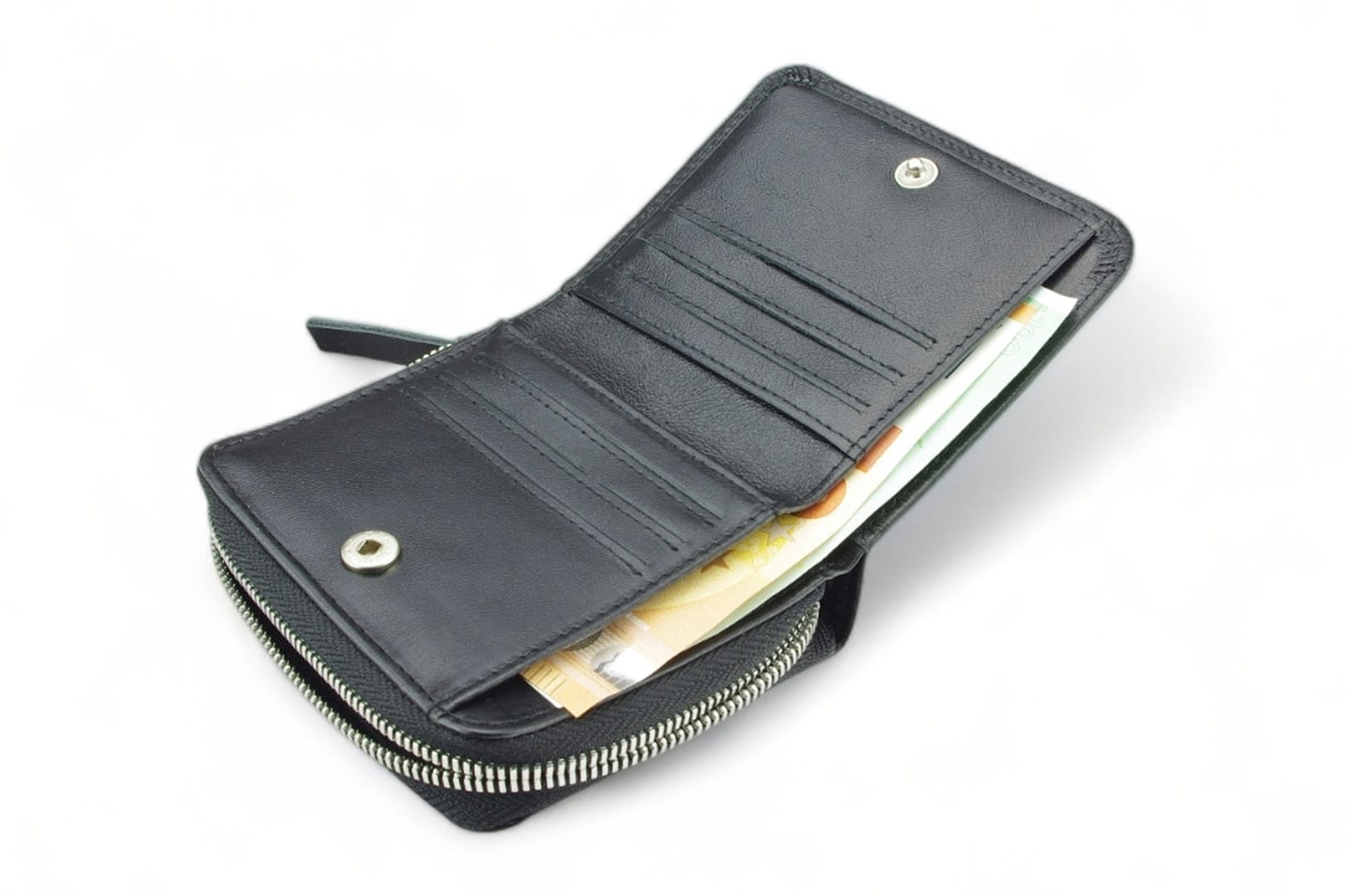 a LEATHER WALLET Model 302 BL-0-1_NIC