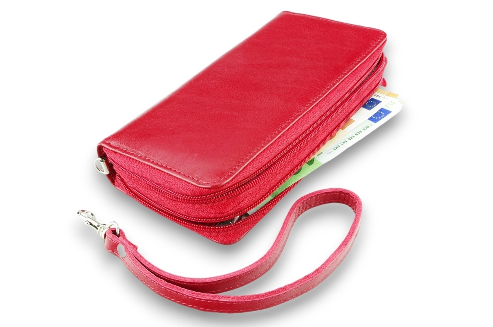 a LEATHER WALLET Model 303 BL-0-4
