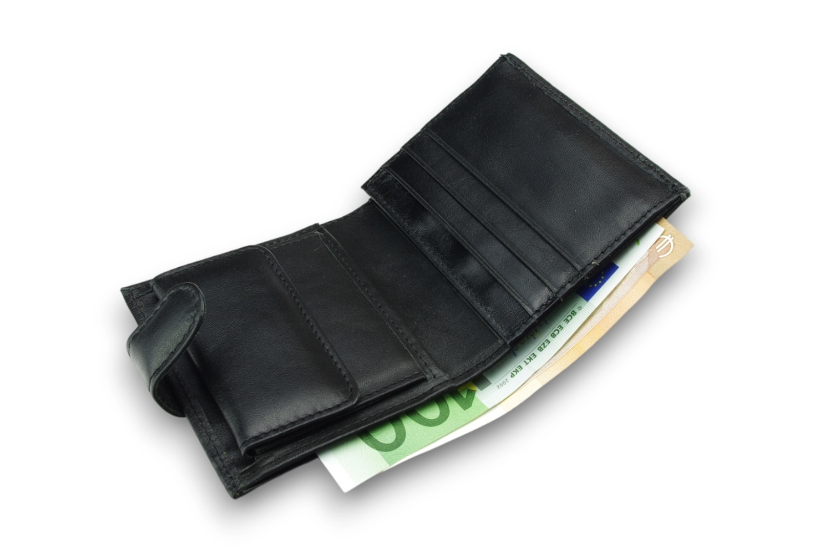 a LEATHER WALLET Model  32R BL-0-1