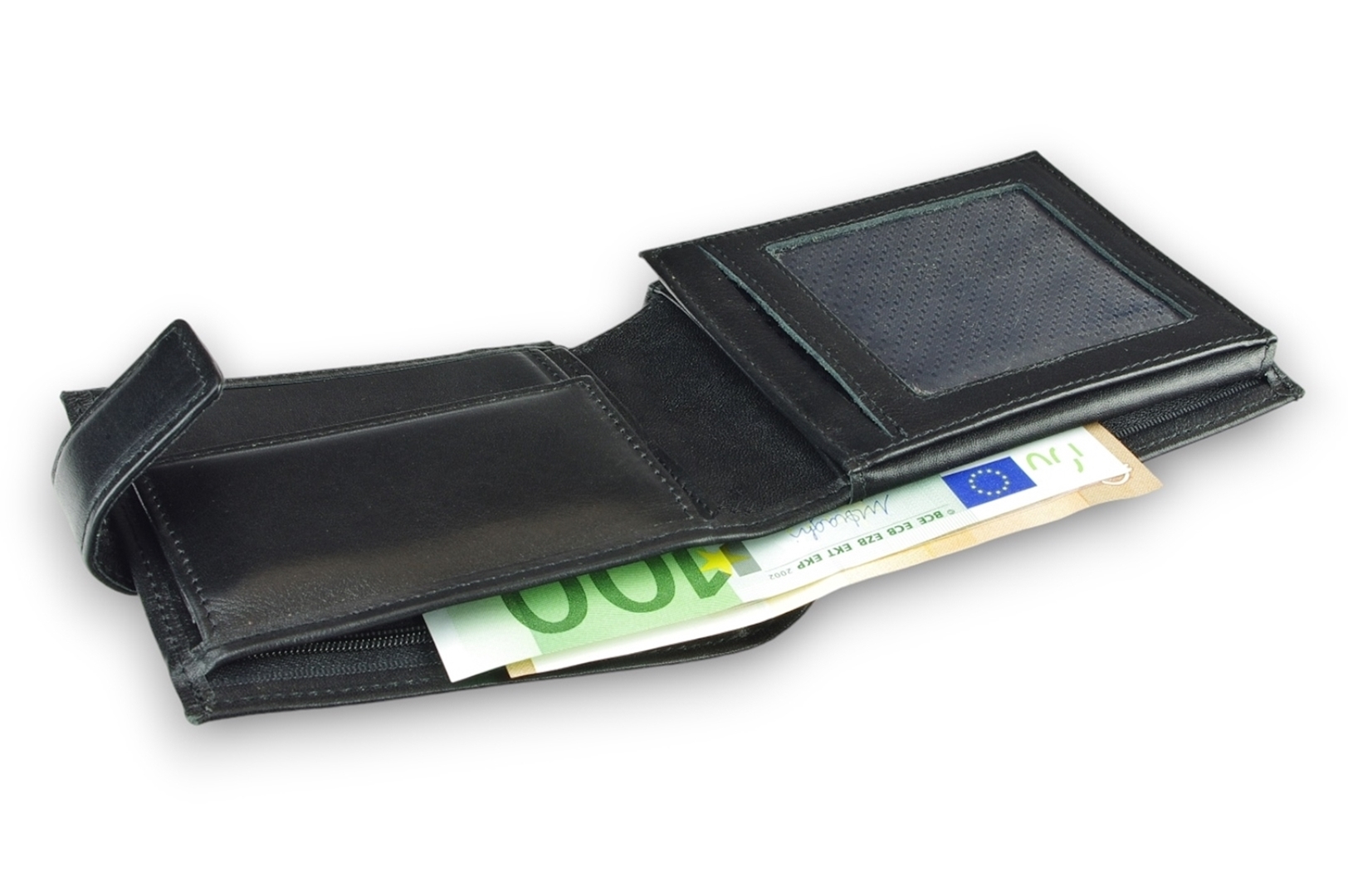 a LEATHER WALLET Model  51R BL-0-1