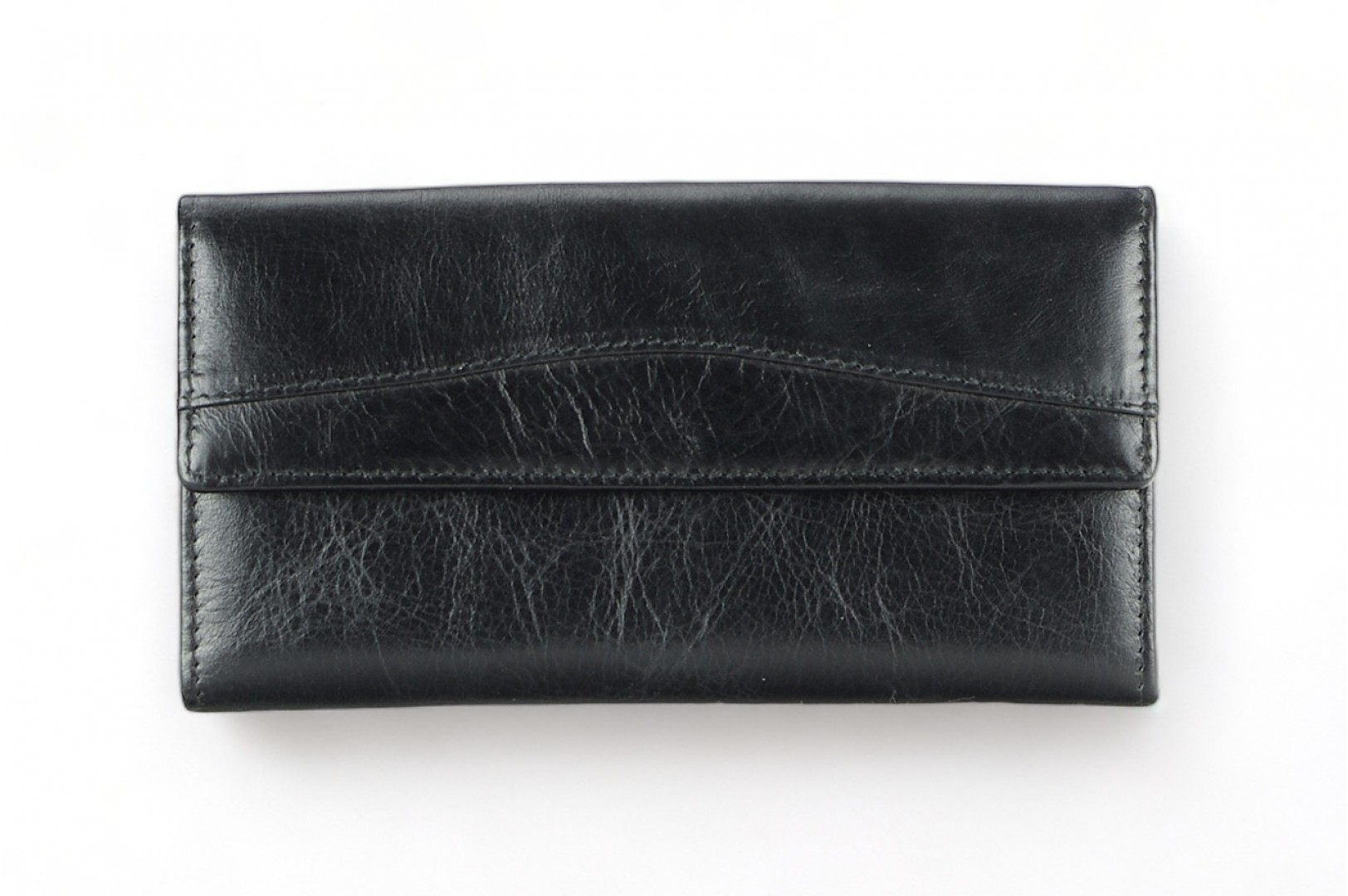a LEATHER WALLET Model 9 BL-0-1