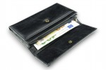 a LEATHER WALLET Model 91 BL-0-1