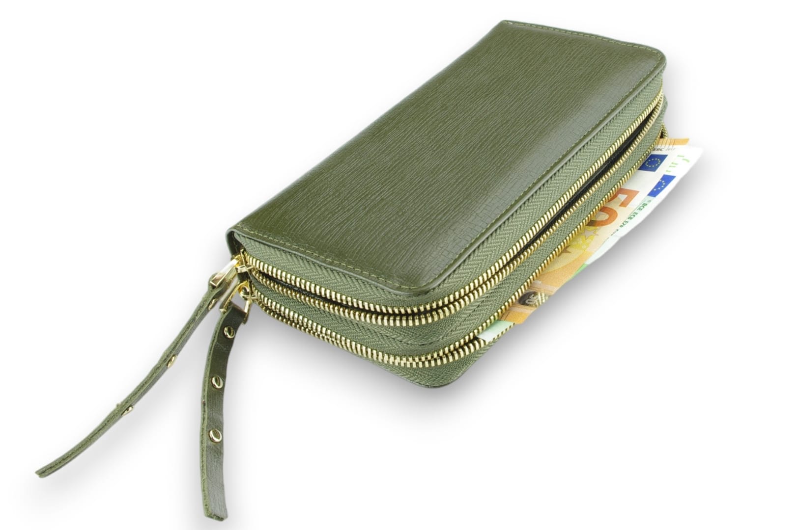 a LEATHER WALLET Model 303 EL-3-10_GL