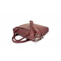 Leather satchel Model 3 EL-4-5BR