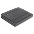A4 size conference folder with a zipper made of genuine leather. 19 BL-0-1F