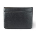 A4 size conference folder with a zipper made of genuine leather. 19 BL-0-1F