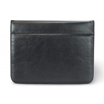 A4 size conference folder with a zipper made of genuine leather. 19 BL-0-1F A4 size conference folder with a zipper made of genuine leather. 19 BL-0-1F