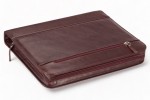 A4 zippered conference folder made of genuine leather. 19 BL 0-2F