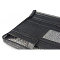 A4 size conference folder with a zipper made of genuine leather. 19R EL-4-1F