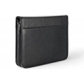 A4 size conference folder with a zipper made of genuine leather. 19 EL-4-1F