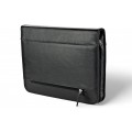 A4 size conference folder with a zipper made of genuine leather. 19 EL-4-1F
