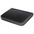 A4 size conference folder with a zipper made of genuine leather. 19R BL-0-1F