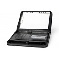 A4 size conference folder with a zipper made of genuine leather. 19R BL-0-1F