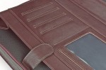 A4 zippered conference folder made of genuine leather. 19R BL 0-2F