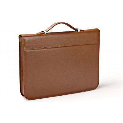 A4 size conference folder with a zipper made of genuine leather. 19R BL-0-2#1F A4 size conference folder with a zipper made of genuine leather. 19R BL-0-2#1F