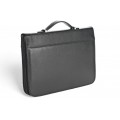 A4 size conference folder with a zipper made of genuine leather. 19R EL-4-1F