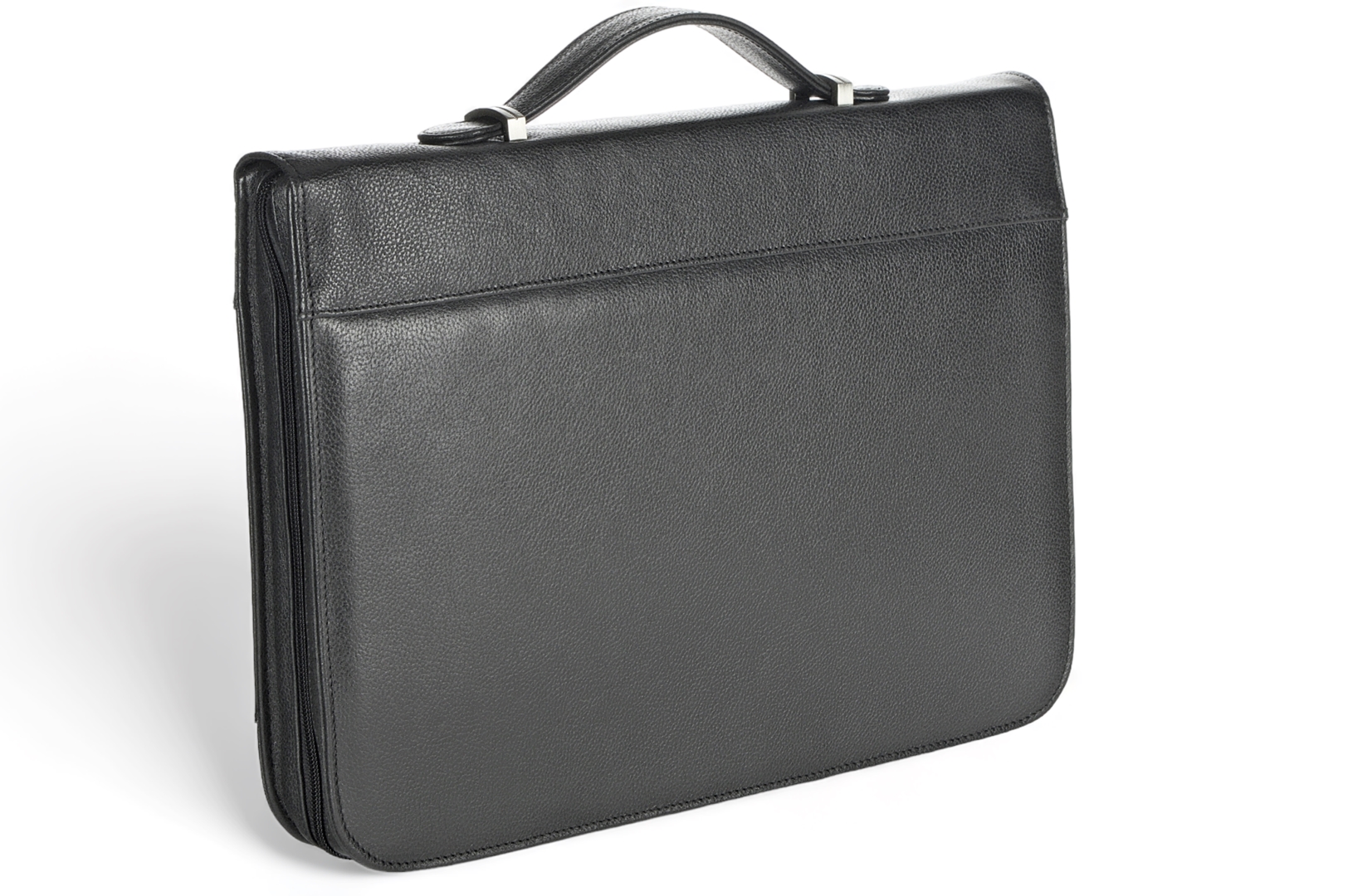 A4 zippered conference folder made of genuine leather. 19R EL 4-1F