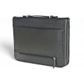 A4 size conference folder with a zipper made of genuine leather. 19R EL-4-1F