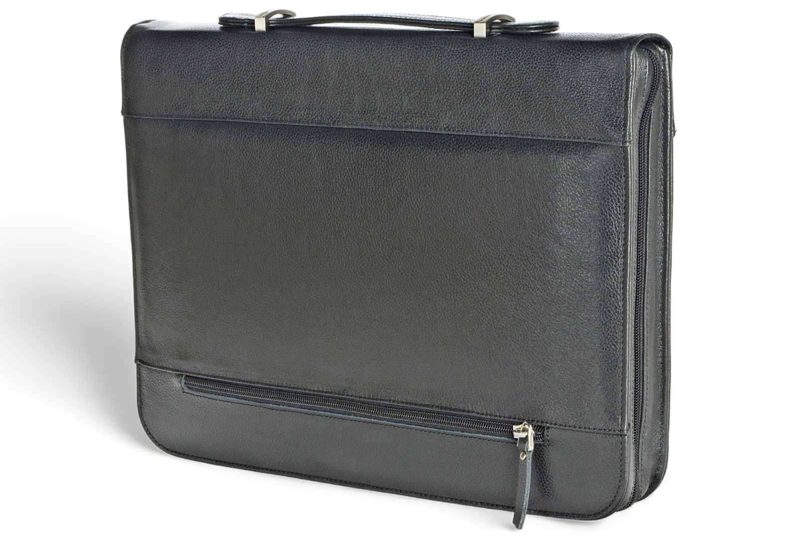 A4 zippered conference folder made of genuine leather. 19R EL 4-1F