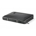 A4 size conference folder with a zipper made of genuine leather. 19R EL-4-1F