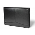 A4 size conference folder with a zipper made of genuine leather. 2 BL-0-1F
