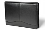 A4 zippered conference folder made of genuine leather. 2 BL 0-1F