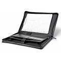 A4 size conference folder with a zipper made of genuine leather. 2 BL-0-1F