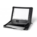 A4 size conference folder with a zipper made of genuine leather. 2 BL-0-1F