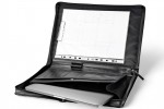 A4 zippered conference folder made of genuine leather. 2 BL 0-1F
