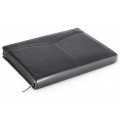 A4 size conference folder with a zipper made of genuine leather. 2 BL-0-1F