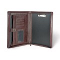 A4 size conference folder with a zipper made of genuine leather. 2 BL-0-2F