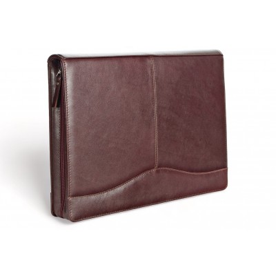 A4 size conference folder with a zipper made of genuine leather. 2 BL-0-2F A4 size conference folder with a zipper made of genuine leather. 2 BL-0-2F
