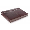A4 size conference folder with a zipper made of genuine leather. 2 BL-0-2F
