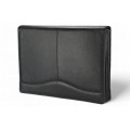 A4 size conference folder with a zipper made of genuine leather. 2 EL 4-1F