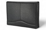 A4 zippered conference folder made of genuine leather. 2 EL 4-1F