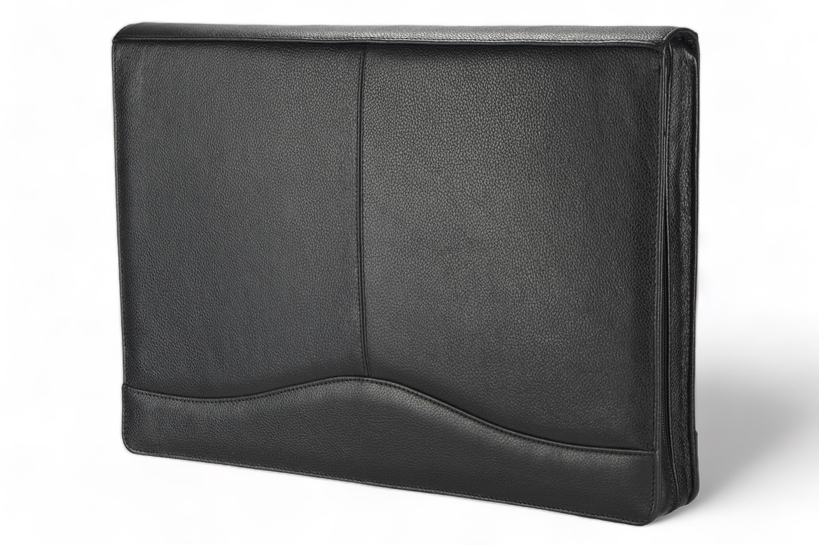 A4 zippered conference folder made of genuine leather. 2 EL 4-1F