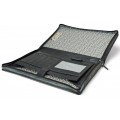 A4 size conference folder with a zipper made of genuine leather. 2 EL 4-1F