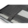 A4 size conference folder with a zipper made of genuine leather. 2 EL 4-1F