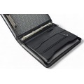 A4 size conference folder with a zipper made of genuine leather. 24 EL 4-1F